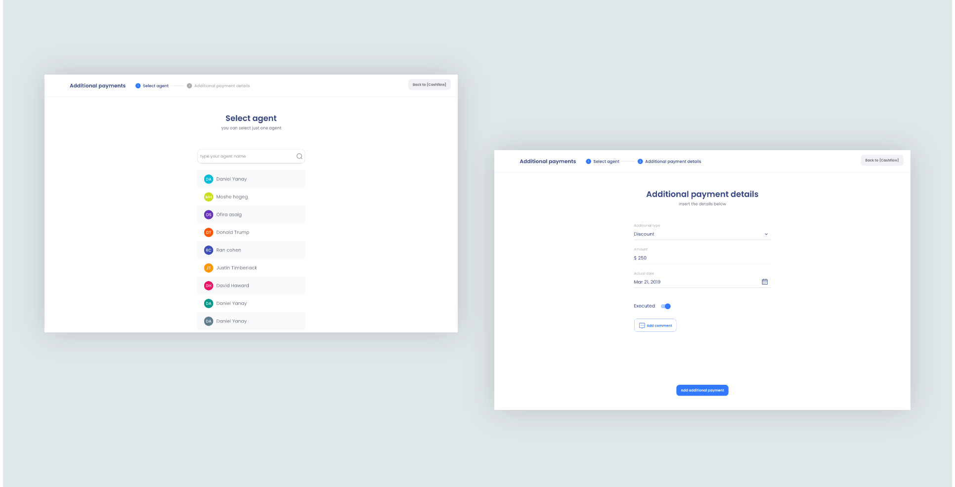 fintech dashboard ui